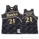 Camiseta Dominique Wilkins #21 Atlanta Hawks 1986-87 Hardwood Classic Negro