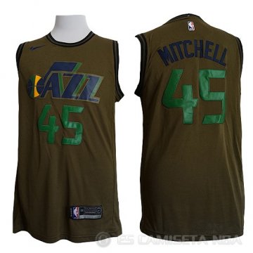Camiseta Donovan Mitchell #45 Utah Jazz Nike Verde
