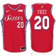Camiseta Fultz #20 Philadelphia 76ers Autentico 2017-18 Rojo