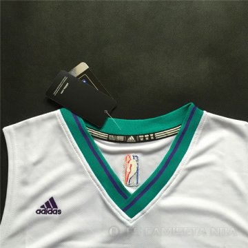 Camiseta Retro Lin #7 Charlotte Hornets Blanco