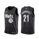 Camiseta Iman Shumpert NO 21 Brooklyn Nets Earned 2020-21 Negro