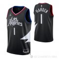 Camiseta James Harden #1 Los Angeles Clippers Statement Negro