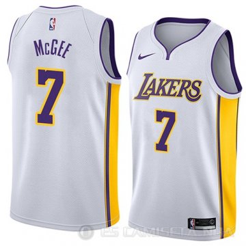 Camiseta Javale McGee #7 Los Angeles Lakers Association 2018 Blanco