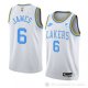 Camiseta LeBron James #6 Los Angeles Lakers Classic 2022-23 Blanco