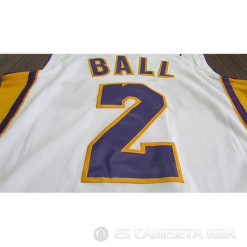 Camiseta Lonzo Ball #2 Los Angeles Lakers 2017-18 Blanco