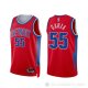Camiseta Luka Garza NO 55 Detroit Pistons Ciudad 2021-22 Rojo