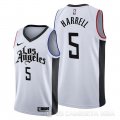 Camiseta Montrezl Harrell #5 Los Angeles Clippers Ciudad Edition Blanco