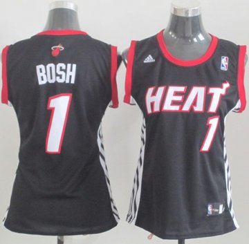 Camiseta Bosh #1 Miami Heat Mujer Negro