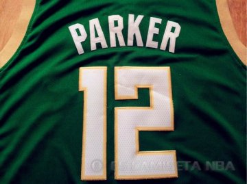 Camiseta Parker #12 Milwaukee Bucks Verde Rev30