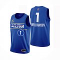 Camiseta Zion Williamson #1 All Star 2021 New Orleans Pelicans Azul