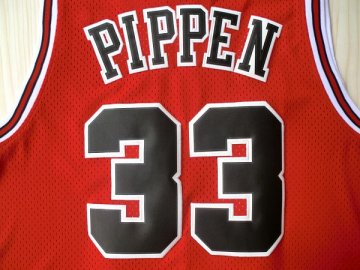 Camiseta retro Pippen #33 Chicago Bulls Rojo