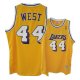Camiseta retro West #44 Los Angeles Lakers Amarillo