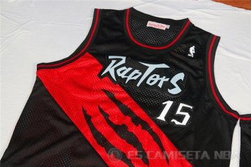 Camiseta Carter #3 Toronto Raptors Retro Negro Rojo