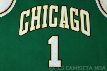 Camiseta Rose #1 Chicago Bulls Verde