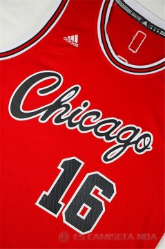 Camiseta Retro Gasol #16 Chicago Bulls Rojo