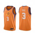 Camiseta Chris Paul NO 3 Phoenix Suns Statement 2020-21 Naranja