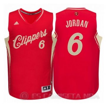 Camiseta Jordan Christmas #6 Los Angeles Clippers Rojo