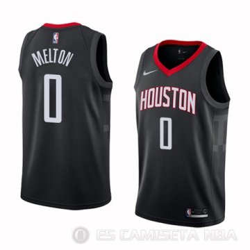 Camiseta De\'anthony Melton #0 Houston Rockets Statement 2017-18 Negro