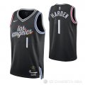 Camiseta James Harden #1 Los Angeles Clippers Ciudad Negro