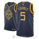 Camiseta Kevon Looney #5 Golden State Warriors Ciudad 2018-19 Azul
