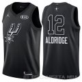 Camiseta Lamarcus Aldridge #12 All Star 2018 Spurs Negro