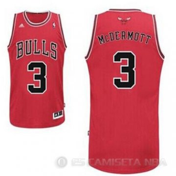 Camiseta McDermott #3 Chicago Bulls Rojo