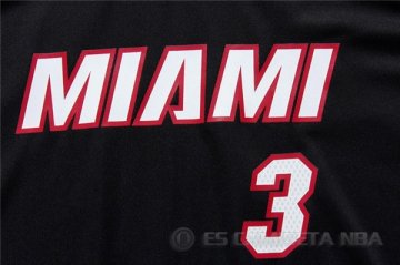 Camiseta Wade #3 Miami Heat Mujer Negro