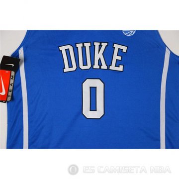 Camiseta NCAA Tatum #0 Duke Blue Devils Azul