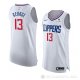 Camiseta Paul George #13 Los Angeles Clippers Association 2020-21 Autentico Blanco