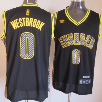 Camiseta Westbrook #0 Electricidad Moda Negro