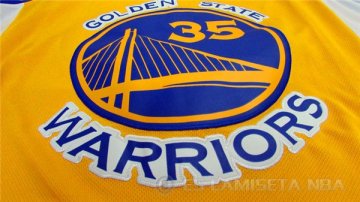 Camiseta Warriors Los Aficionados Edicion Durant #35 Amarillo