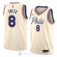 Camiseta Zhaire Smith #8 Philadelphia 76ers Ciudad 2018 Crema