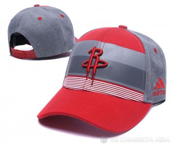 Sombrero Houston Rockets Gris Rojo