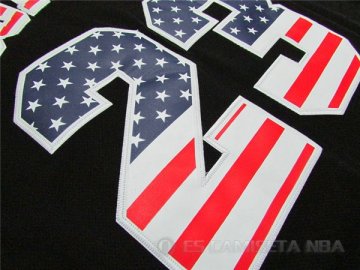 Camiseta Jordan #23 Bandera Americana Negro
