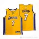 Camiseta Carmelo Anthony NO 7 Los Angeles Lakers Icon Amarillo