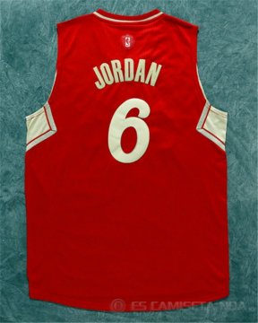Camiseta Jordan Christmas #6 Los Angeles Clippers Rojo