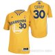Camiseta Curry3 #30 Golden State Warriors Amarillo