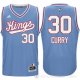Camiseta Curry #30 Sacramento Kings Retro Azul 1985/1986