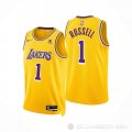 Camiseta D'Angelo Russell #1 Los Angeles Lakers Icon Amarillo