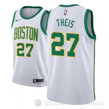 Camiseta Daniel Theis #27 Boston Celtics Ciudad 2018-19 Blanco