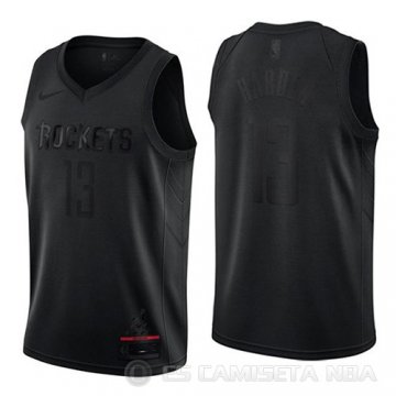 Camiseta James Harden #13 Houston Rockets MVP Negro