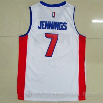 Camiseta Jennings Pistons #7 Detroit Pistons Blanco