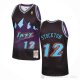 Camiseta John Stockton #12 Utah Jazz Mitchell & Ness 1996-97 Negro