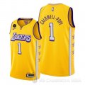 Camiseta Kentavious Caldwell-Pope #1 Los Angeles Lakers Ciudad Amarillo