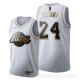 Camiseta Kobe Bryant #24 Golden Edition Los Angeles Lakers 2019-20 Blanco