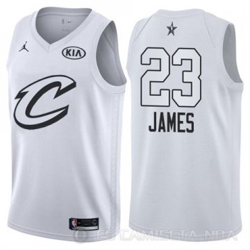 Camiseta Lebron James #23 All Star 2018 Cavaliers Blanco