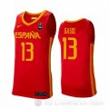 Camiseta Marc Gasol #13 Espana 2019 FIBA Baketball World Cup Rojo