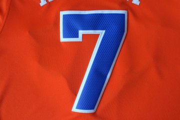 Camiseta Anthony #7 Knicks 2013 Navidad Naranja