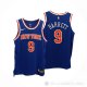 Camiseta RJ Barrett #9 New York Knicks Icon Autentico Azul