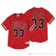 Camiseta Scottie Pippen NO 33 Manga Corta Chicago Bulls Rojo